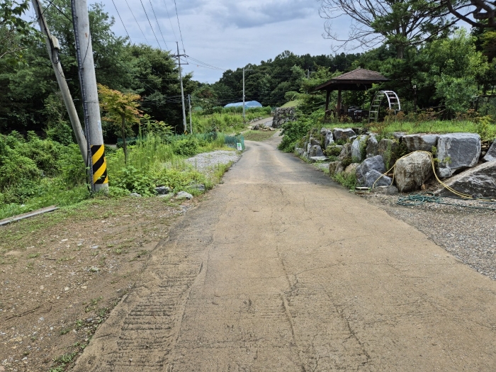 북서측 인접도로 전경
