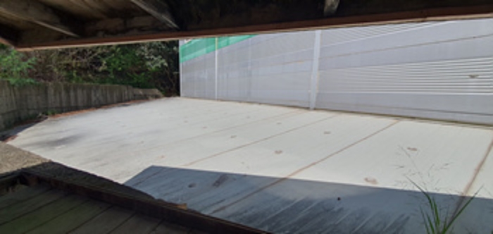 제시 건물 (가)공장 옆쪽-제시외 가추 창고 외부 전경