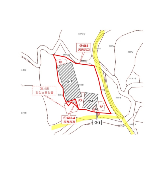 지적 및 건물개황도