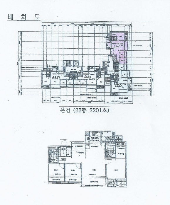 지적 및 건물개황도