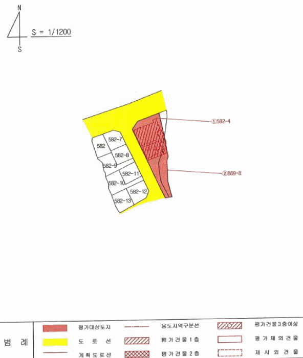 지 적 및 건 물 개 황 도