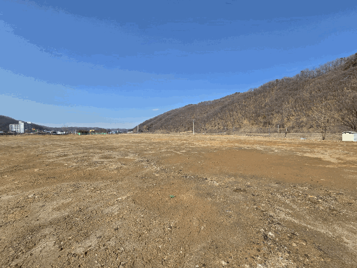 기호(1∼8) 토지 전경(남측에서 촬영)