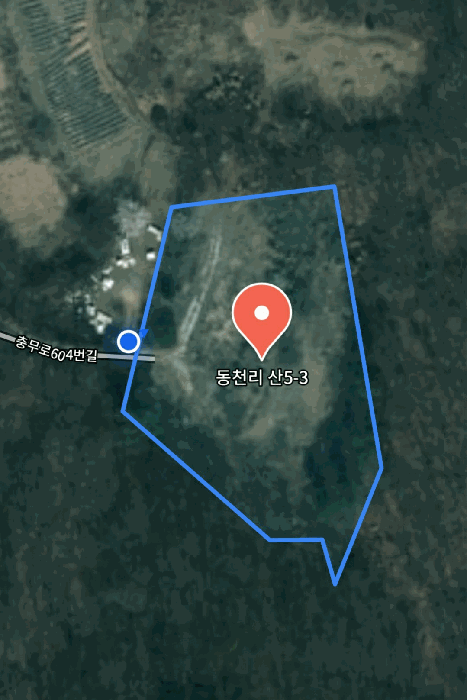 기호 2임야 항공사진도
(기호 1사진과 축척상이)