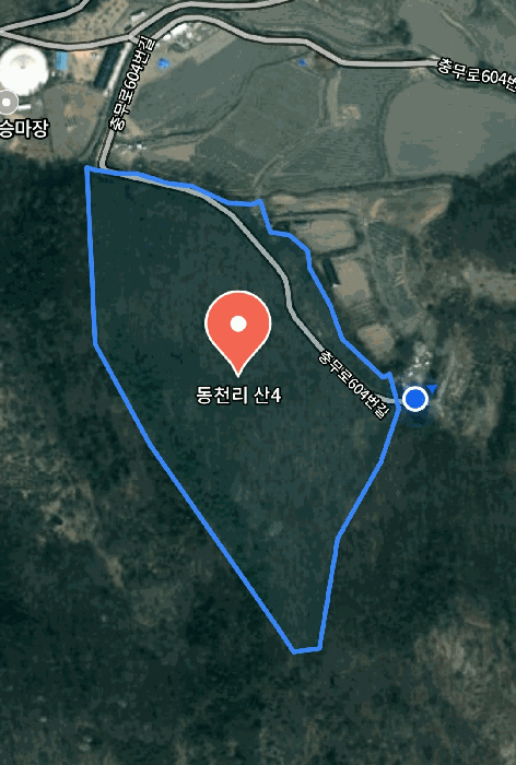 기호 1임야 항공사진도