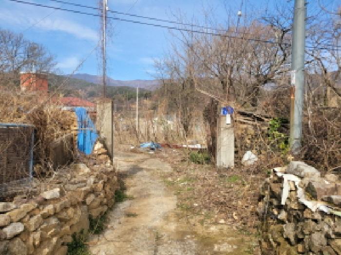 물건1번, 물건2번 주택 진입로 전경사진