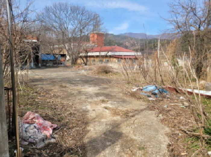 물건2, 진입로에서 바라본 마당 일부 전경