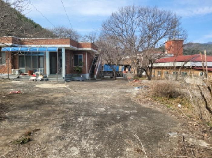 물건2, 진입로에서 바라본 마당 일부 전경