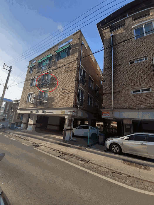 본건 건물(정,측면)