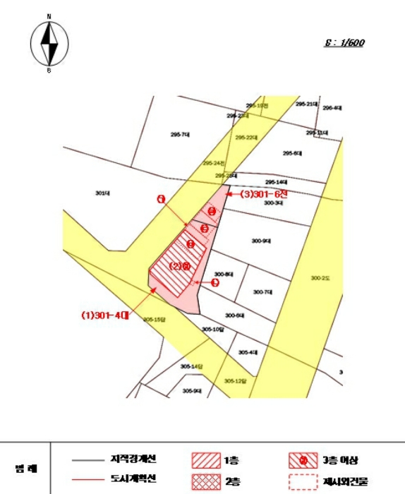 지적 및 건물개황도