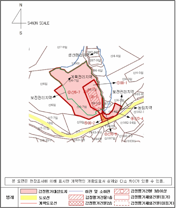 지적 및 건물개