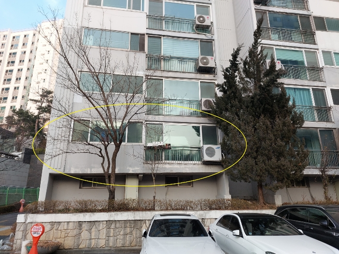 본건세대 남서측 전경