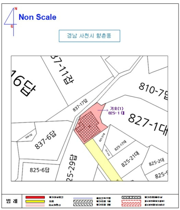 지 적 및 건 물 개 황 도