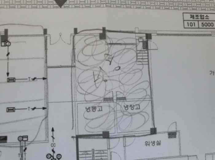 1층 평면도(성공축산미트 점유부분)