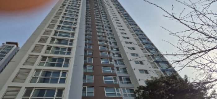 본건 아파트 1동 건물 전경