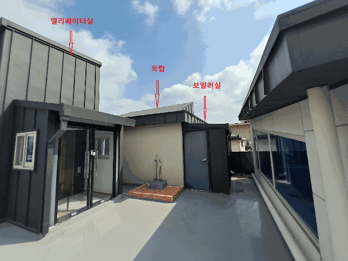 3층옥상 엘리베이터실,보일러실,옥탑