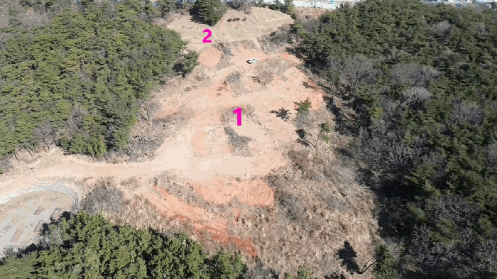 본건 기호1,2 (남측에서 촬영)