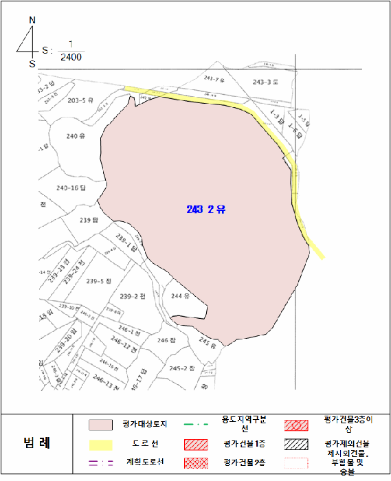 지적 및 건물개황도