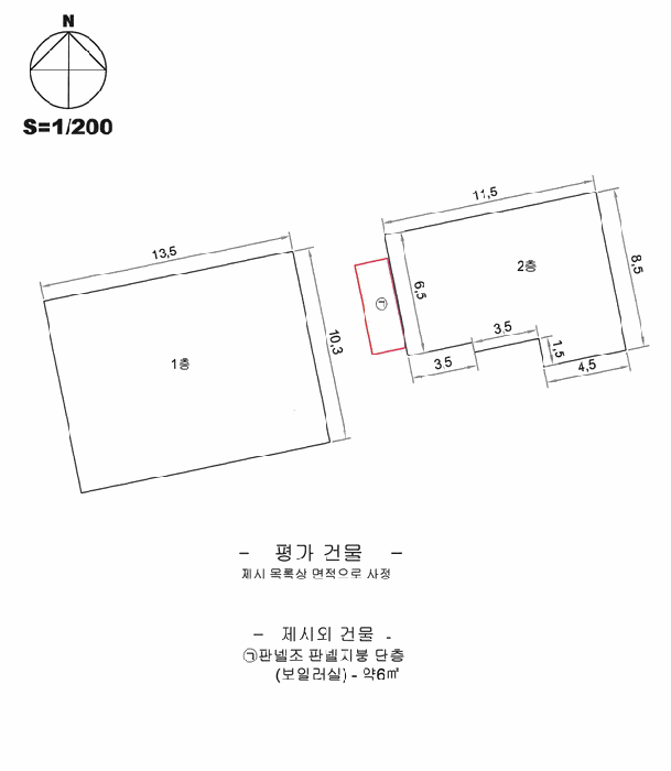 지적 및 건물개황도