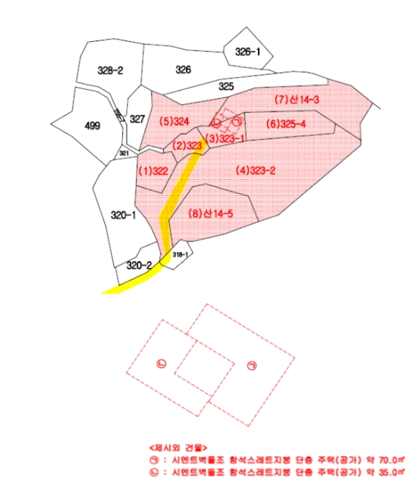 지적 및 건물개황도