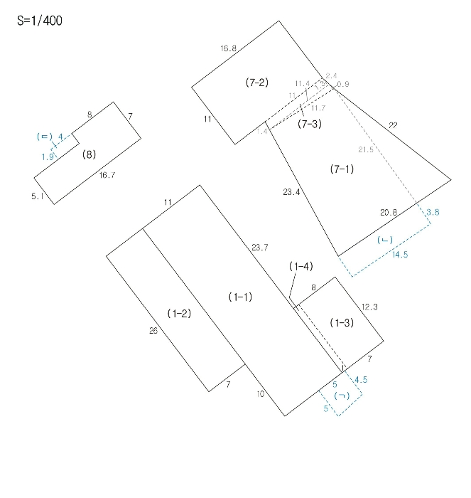 지 적  및  건 물 개 황 도
