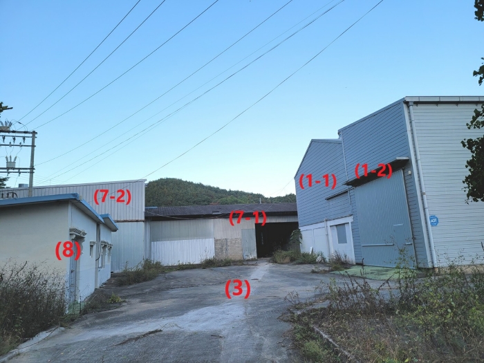 본건 토지 및 지상 건물 전경
(전경 남서측에서 촬영)