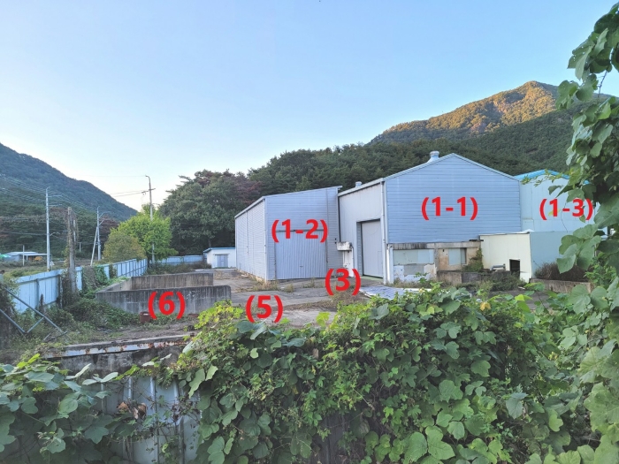 본건 토지 및 지상 건물 전경
(전경 남동측에서 촬영)