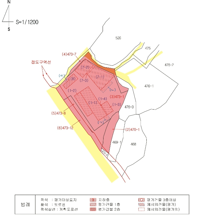 지 적  및  건 물 개 황 도