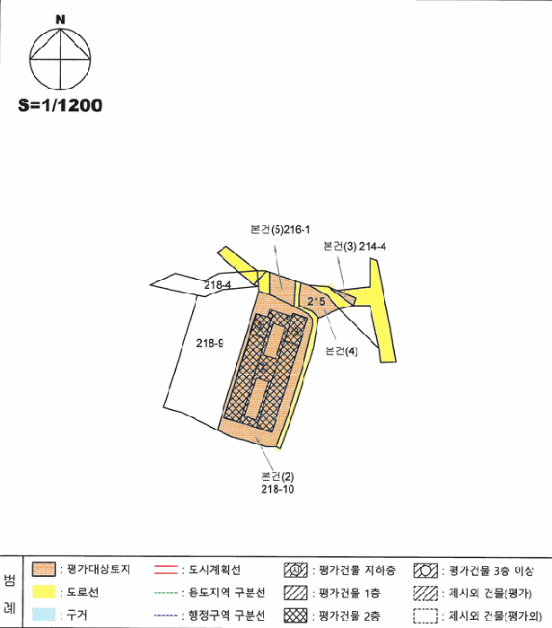 지적 및 건물개황도