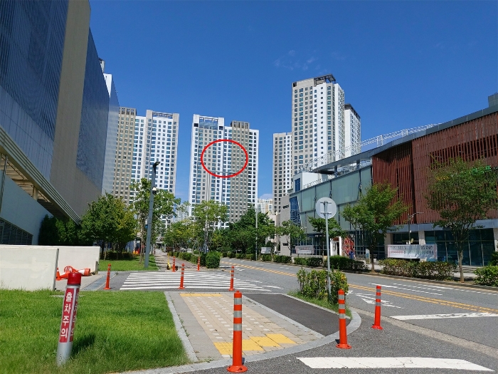 본건 "위례 지웰푸르지오 단지" 주위의 전경
