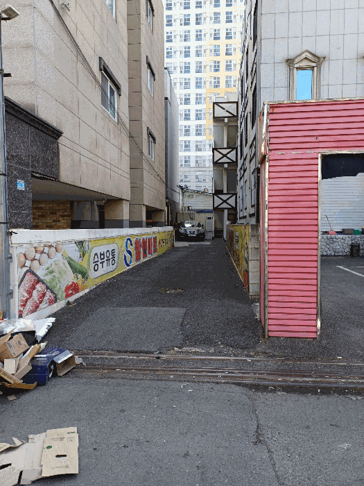 북측 에서 본 진입도로