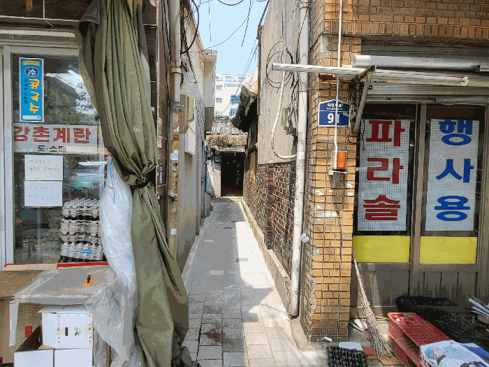 남측진입로에서 촬영한 인근지 전경