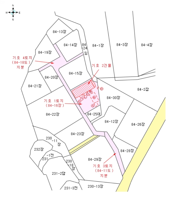 지적 및 건물개황도