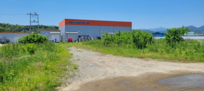 공장 출입로 전경