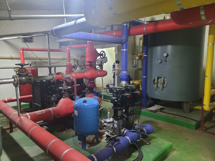 지하 기계실 소화설비