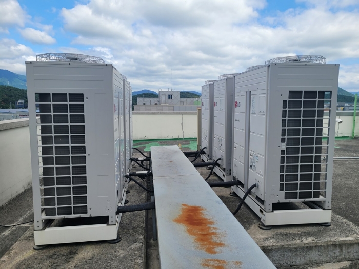 옥상 시스템에어컨 실외기