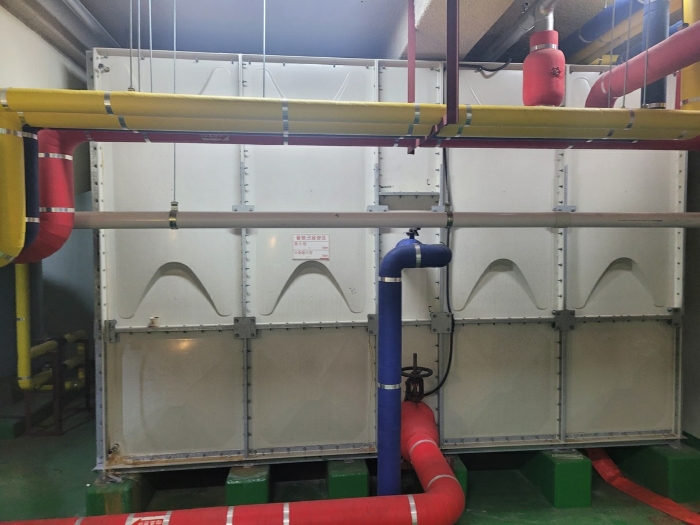 지하 기계실 물탱크