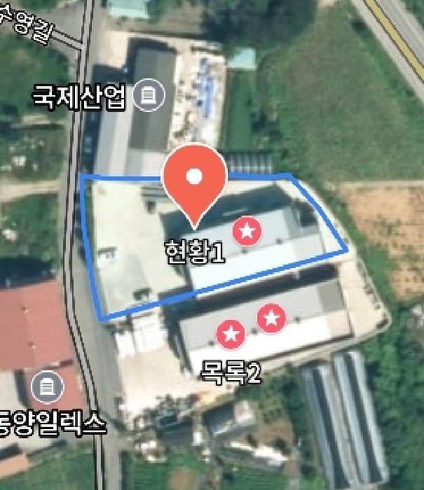 위성지도(목록1) 모습