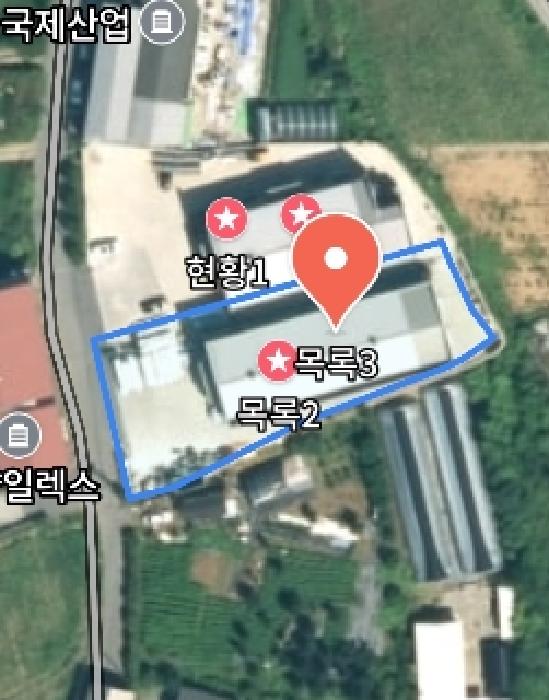 위성지도(목록3) 모습