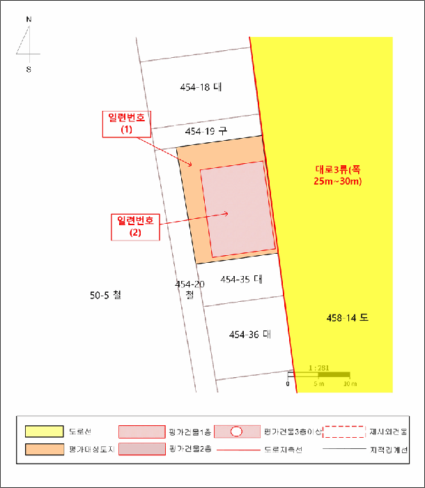 지적 및 건물개황도