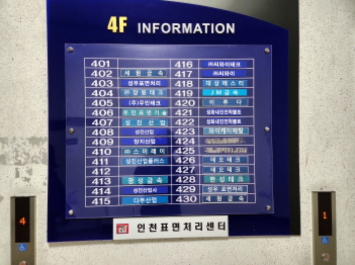 4층 상호안내