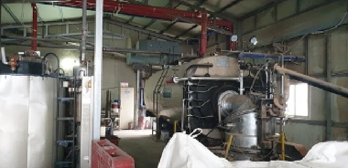 4번 부동산 건물 내 펠렛 보일러 모습