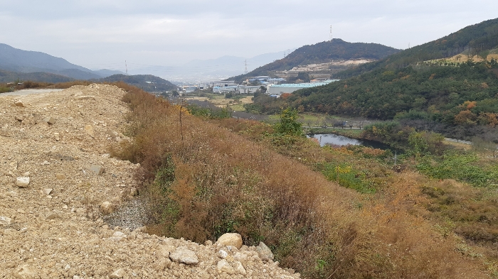 본건 토지 경사법면 중간부분 전경