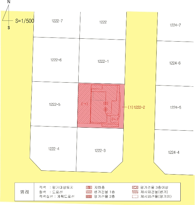지 적  및  건 물 개 황 도