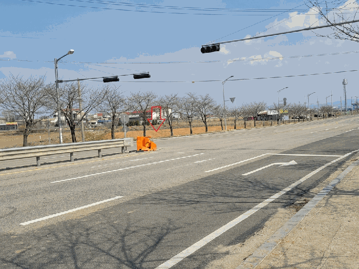 본건 북서측 원거리에서 촬영