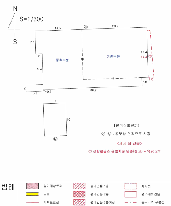 지적 및 건물개황도