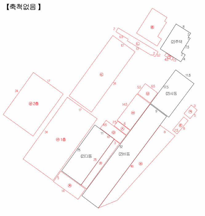 건물개황도 및 내부구조도
