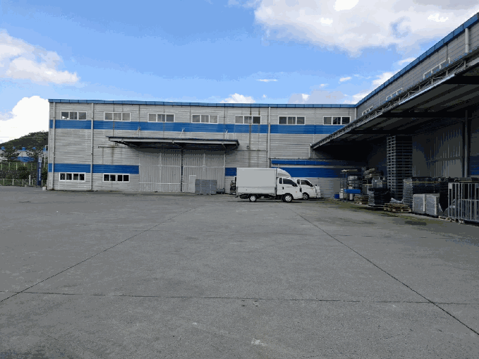 "가" 건물 남서측에서 본 전경