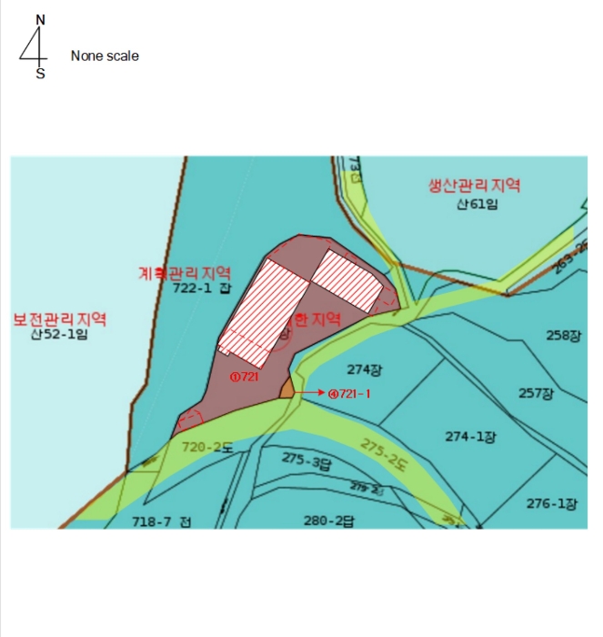 지적 및 건물개황도