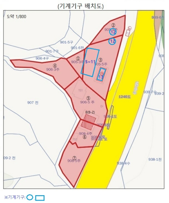 기계기구배치도