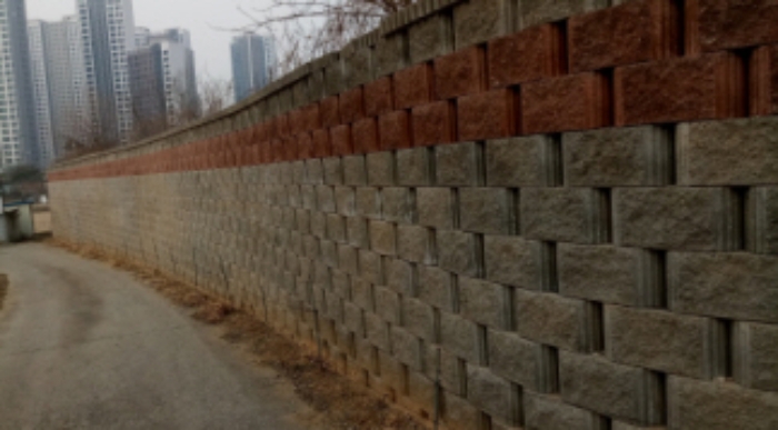 * 본건 축대전경